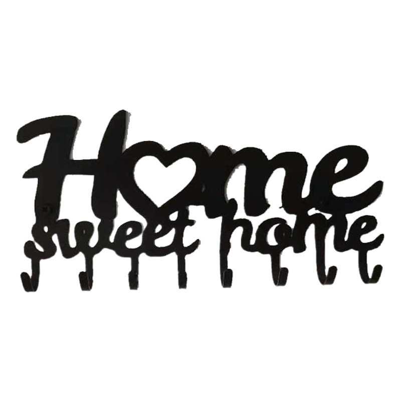 Venta caliente transfronteriza gancho clave de metal estante de la toalla fila gancho sin golpe gancho de la llave del hogar ventas directas