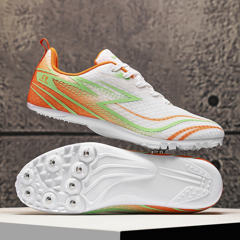 Zapatillas de Atletismo con Clavos 8 Clavos Caucho PU y Malla Transpirable para Pista image 8