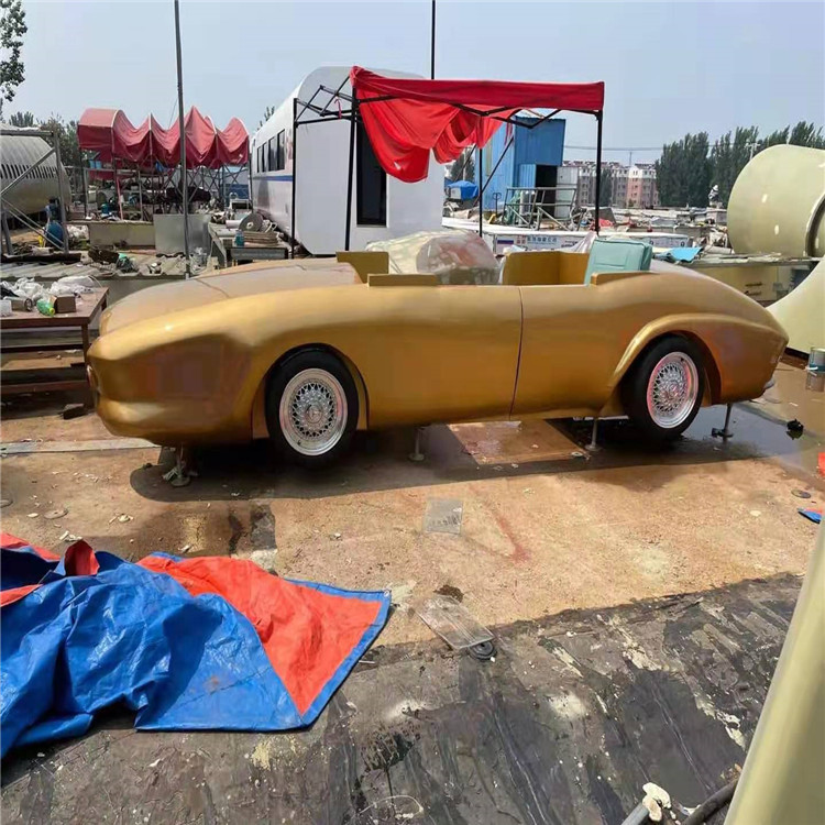 移动餐车展示影视道具婚纱照1:1老爷车展示商场景区铁艺售卖车