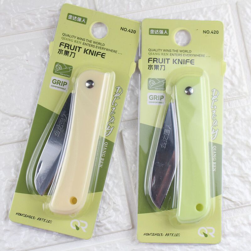 Jinda Qiangren 420 Fruit Knife Modern Simple Folding Knife Kitchen Peeling Knife Small Scraper Knife in Stock Wholesale