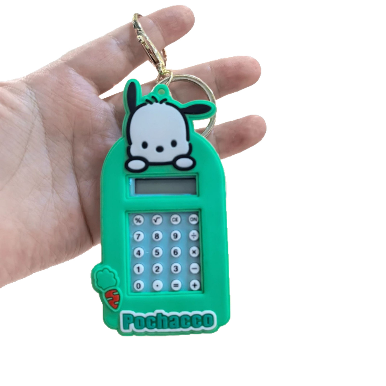 Nuevo Sanrio Unicornio Mini Calculadora Keychain Colgante Creativo Juguetes de puzzle Regalos para estudiantes y niños