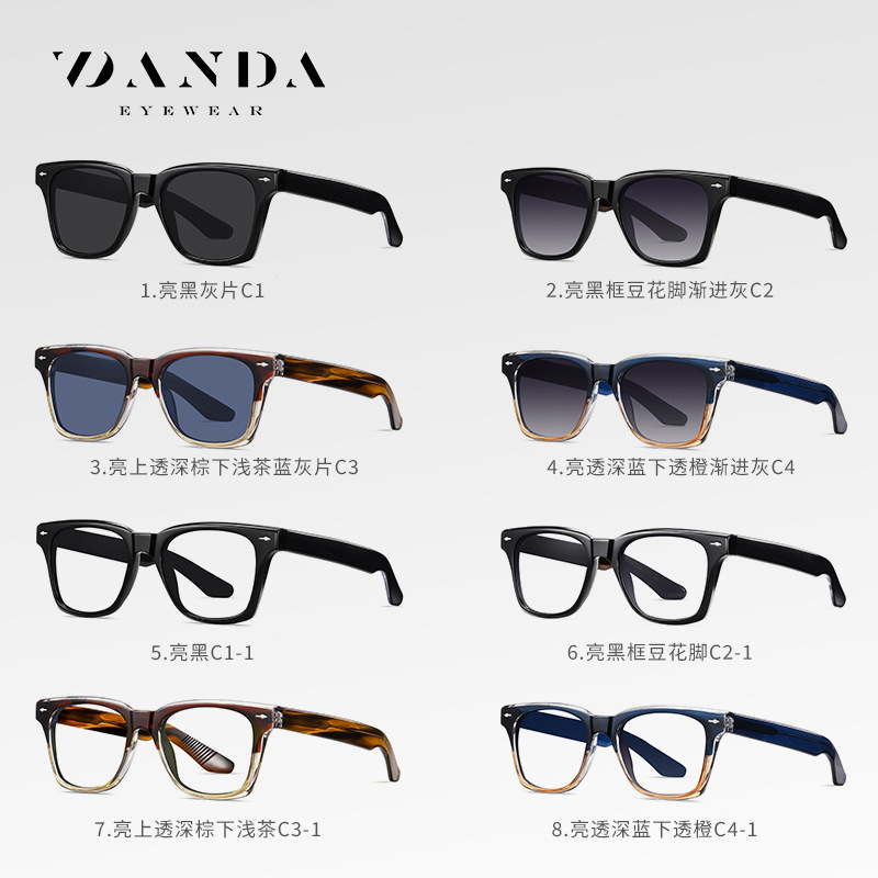 En stock al por mayor de la placa de gafas de sol S31109 europeo y americano venta caliente gafas de sol clásicas puede ser equipado con la miopía anti-azul gafas de luz