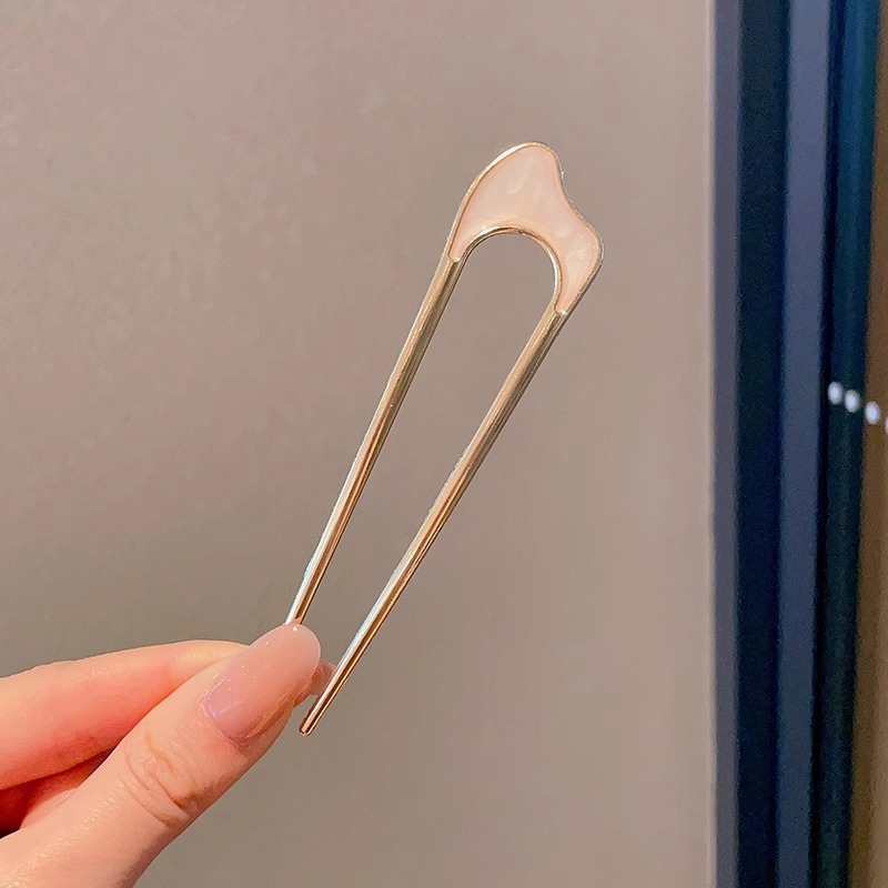 Horquilla de cabello en forma de U de perla de alta calidad horquilla de cabello en la parte posterior de la cabeza femenina horquilla de aleación tocado nuevo peine de horquilla chino