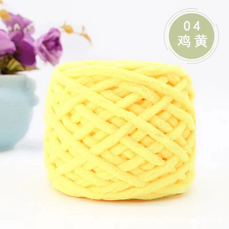 Шар пряжи шерстяной (ice yarn) — 15 м, толстая нитка, множество цветов для шарфов шапок тапочек