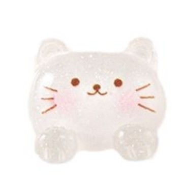 Nube de cristal oso marca accesorios resina conejo chica DIY crema pegamento horquilla accesorios para el cabello y otros materiales al por mayor