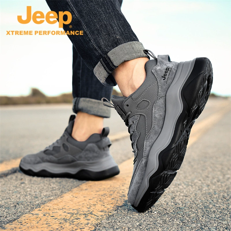 JEEP/吉普 Демисезонная спортивная удобная нескользящая износостойкая флисовая обувь для походов, бега