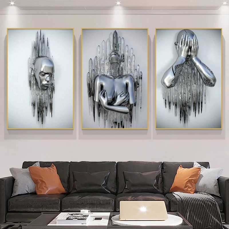 Casual Human Canvas Wall Art display picture 3