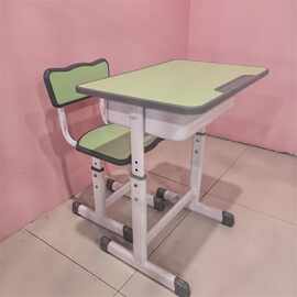 中小学生课桌椅学校书桌培训辅导机构课桌凳升降家用学习桌椅套装