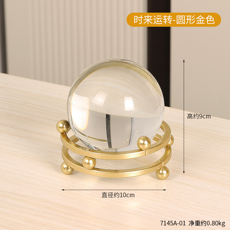 Time to run the crystal ball-round-golden-golden color