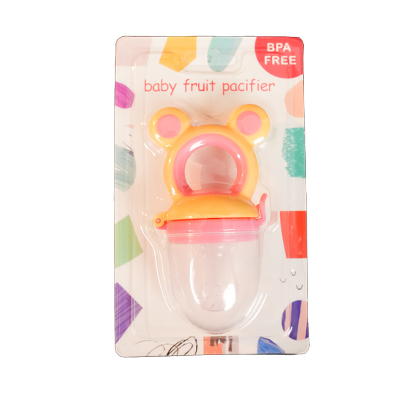 Tarjeta inglesa infantil música de frutas y verduras música de mordida de silicona nutrición para bebés bolsa de malla de frutas y verduras dispositivo de alimentación de alimentos complementarios