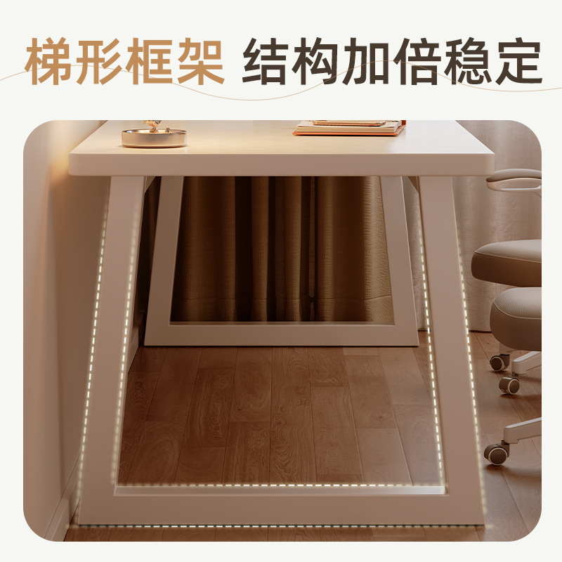 Escritorio para computadora doble Escritorio de escritorio Dormitorio doméstico para estudiantes Escritorio de escritura de oficina blanco simple y moderno