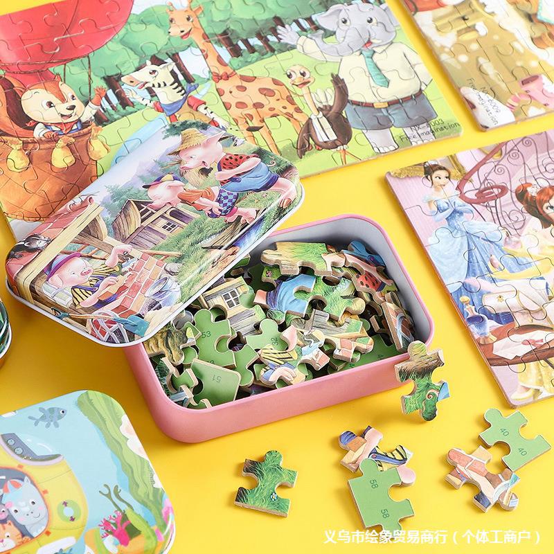 Wooden tin box