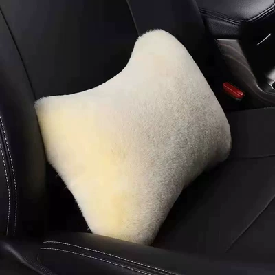 Lumbar Support Pillow, Bone Neck Pillow, Headrest - plush-waist-support-pink-one