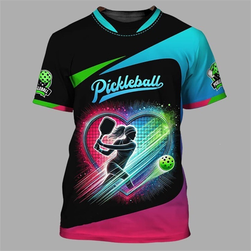 Fashionable Pickleball Sports Men's T-Shirt 3D Printed T-Shirt Outdoor Training Wear Casual Round Neck Loose Fit Direct from Manufacturer Fashionable Pickleball Sports Men's T-Shirt 3D Printed T-Shirt Outdoor Training Wear Casual Round Neck Loose Fit Direct from Manufacturer