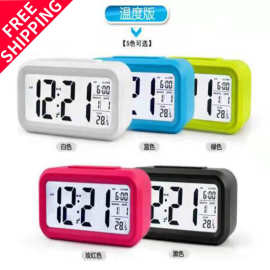 Night-light LED electronic clock alarm small 夜光静音小闹钟