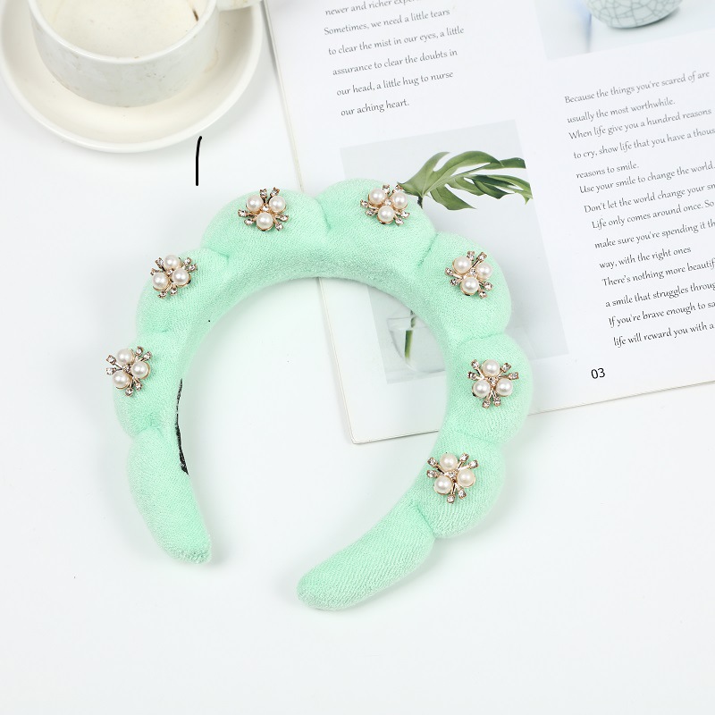 합금 트위스트 헤어 밴드-그린 (17*17*4cm 58g)