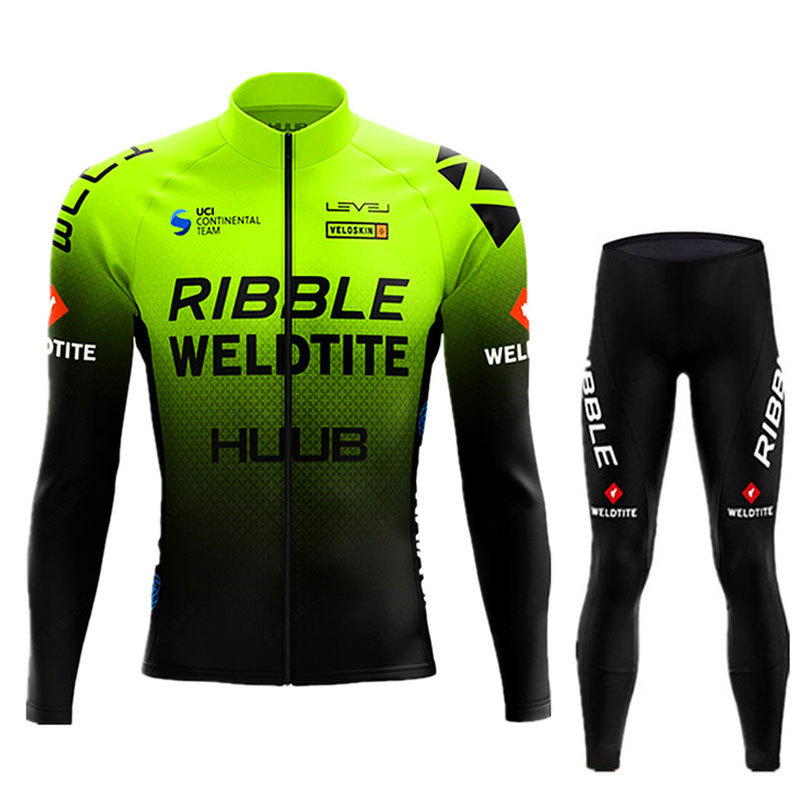 クロスボーダー専用huub騎手服長袖スーツ男性マウンテンバイク自転車服道路騎手装備卸売り