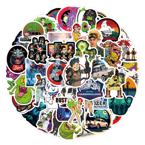 Wholesale 60 pieces Ghostbusters Ghostbusters sticker car luggage cup stickers