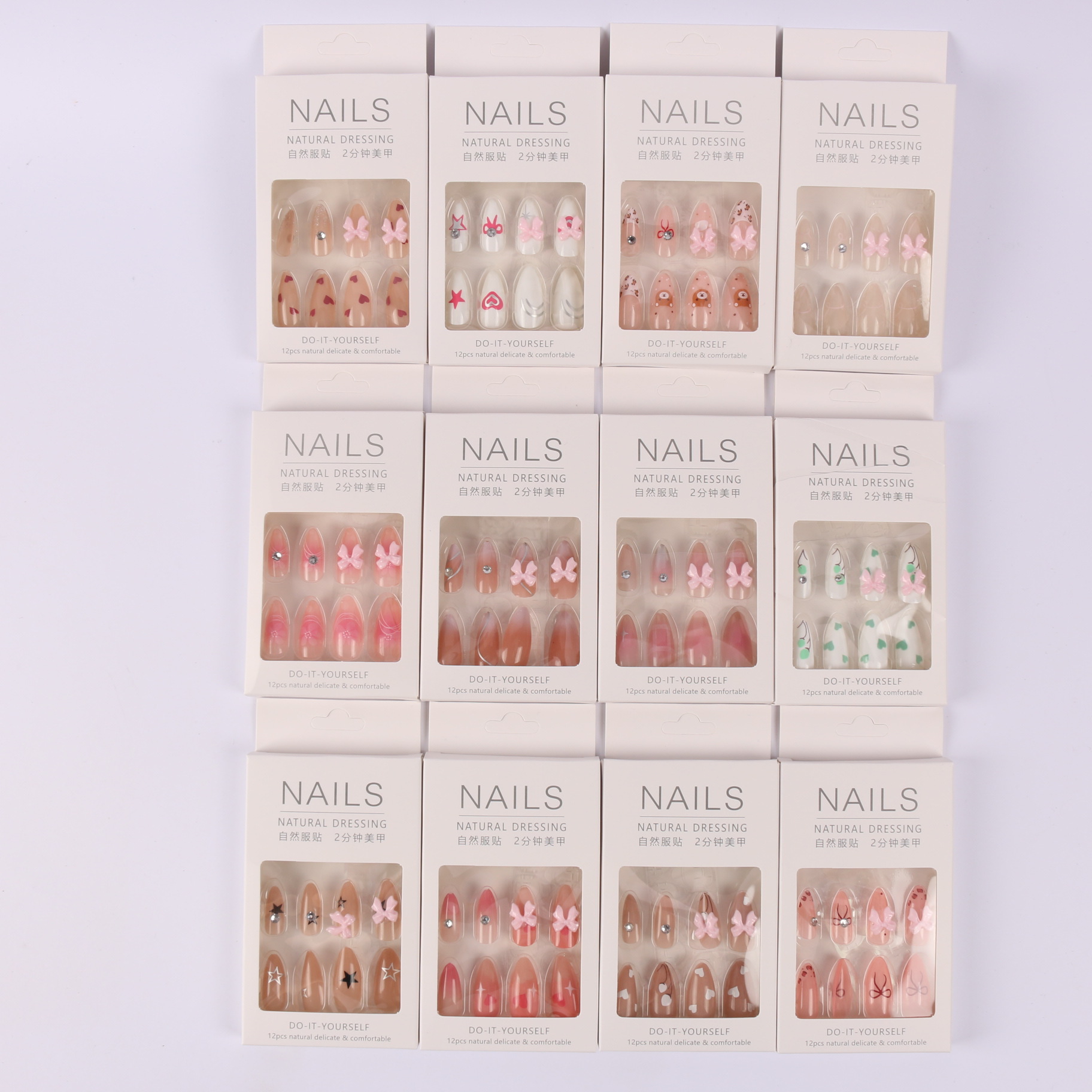 [Fábrica de origen] Uña de desgaste transfronteriza nueva pieza de manicura falsa, productos terminados de pieza de uñas desmontable image 17