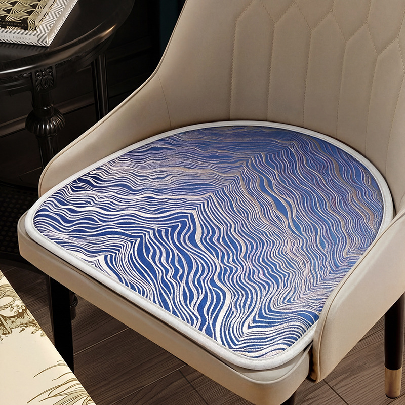 Silla de comedor de hielo de verano cuatro estaciones cojín de oficina universal en forma de herradura cojín de asiento de asiento de caballo respirado antideslizante