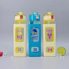 Basketball Star Kobe Curry Water Cup Anti-Slip Large Capacity 800ml Straw Cup Convenient for Outdoor Sports and Carrying