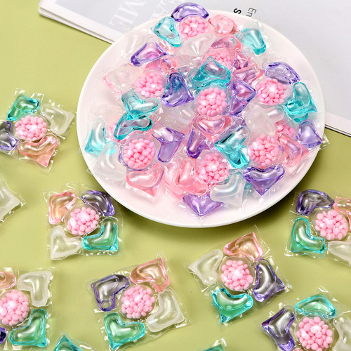 Five-in-one boxed laundry beads, long-lasting fragrance beads, stain-removing and softening concentrated laundry detergent, laundry balls, manufacturer wholesale