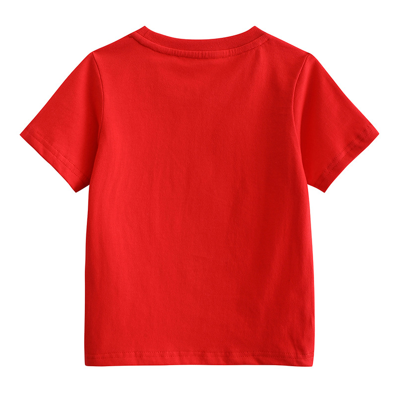 JOJO BEBE marca europea y americana ropa para niños verano nueva camiseta para niños algodón dibujos animados niños cuello redondo manga corta Camiseta para niños