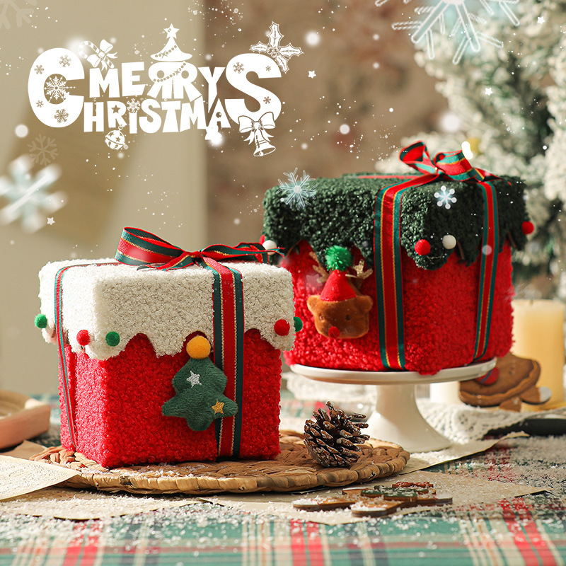 創意的なクリスマスのリンゴの包装箱の高級な厚い布のクリスマスの贈り物の箱の高い顔の値のキャンデーのギフトボックスの空の箱|undefined