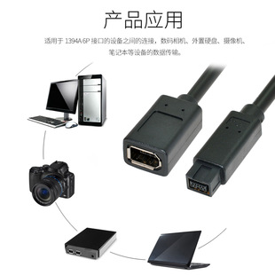 ��ɫ1394B�D�Ӿ� 9��D6� �� 9p���D6pĸ�ӿ�FireWire FW-012