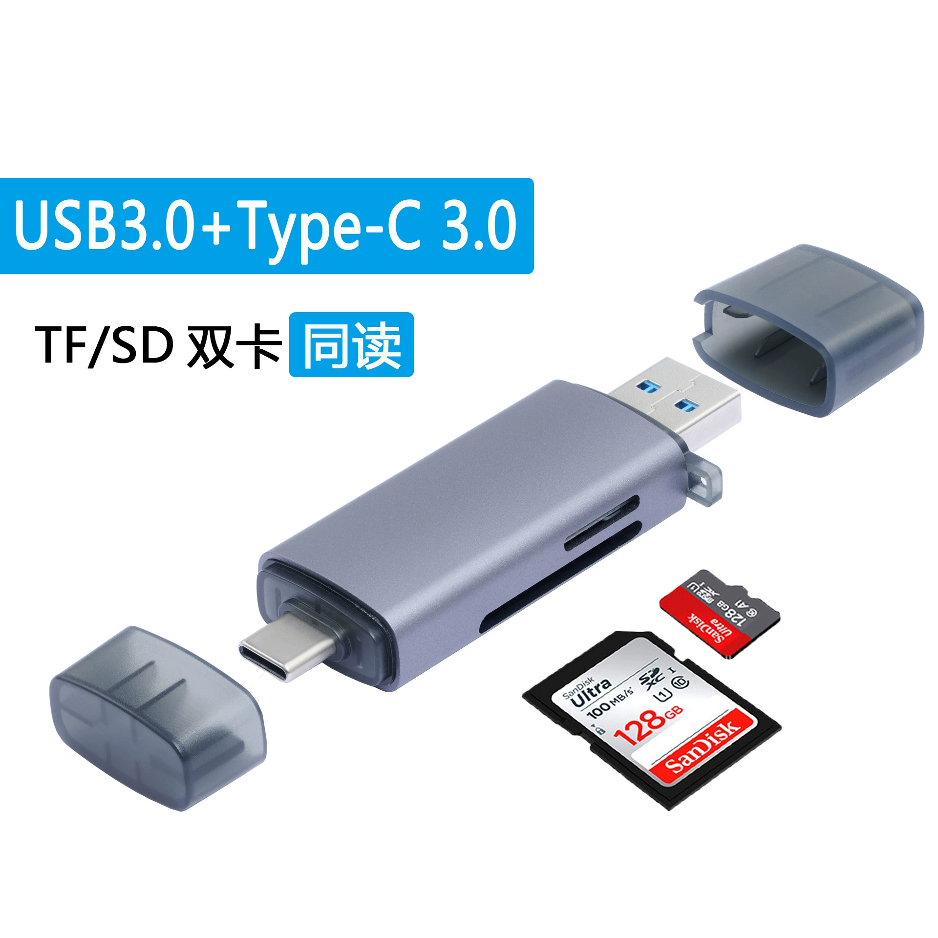 USB3.0 кардридер, подключи и используй с Microsd камера TF/SD двух- в- одном высокоскоростной кардридер кросс-граница оптовая