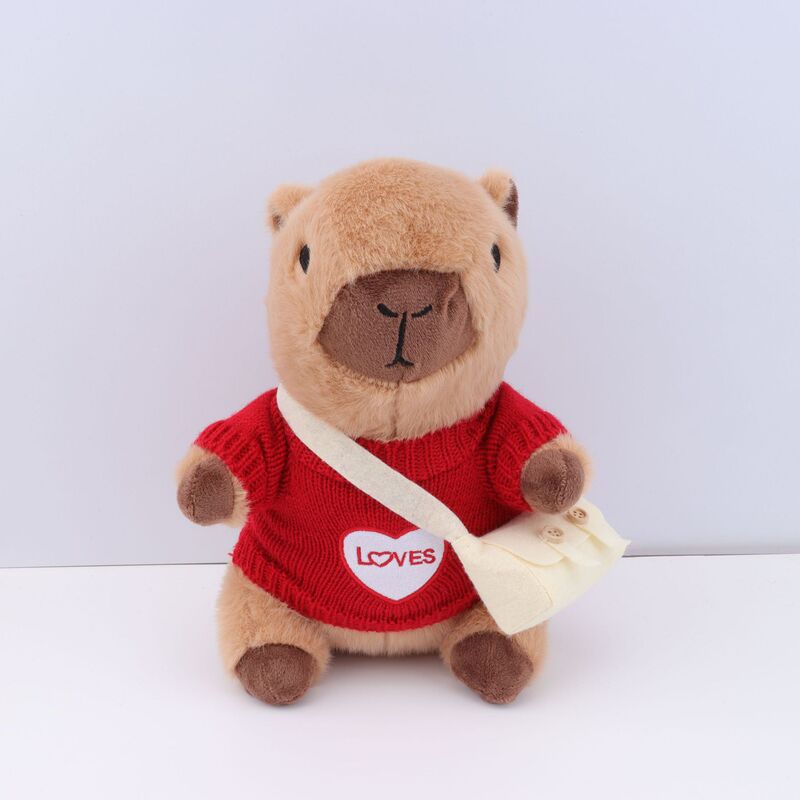 Cross-Border Costume-Changing Capybara Plush Toy, Pumpkin Hat, Capybara Doll Sweater Set Accessories Wholesale Cross-Border Costume-Changing Capybara Plush Toy, Pumpkin Hat, Capybara Doll Sweater Set Accessories Wholesale
