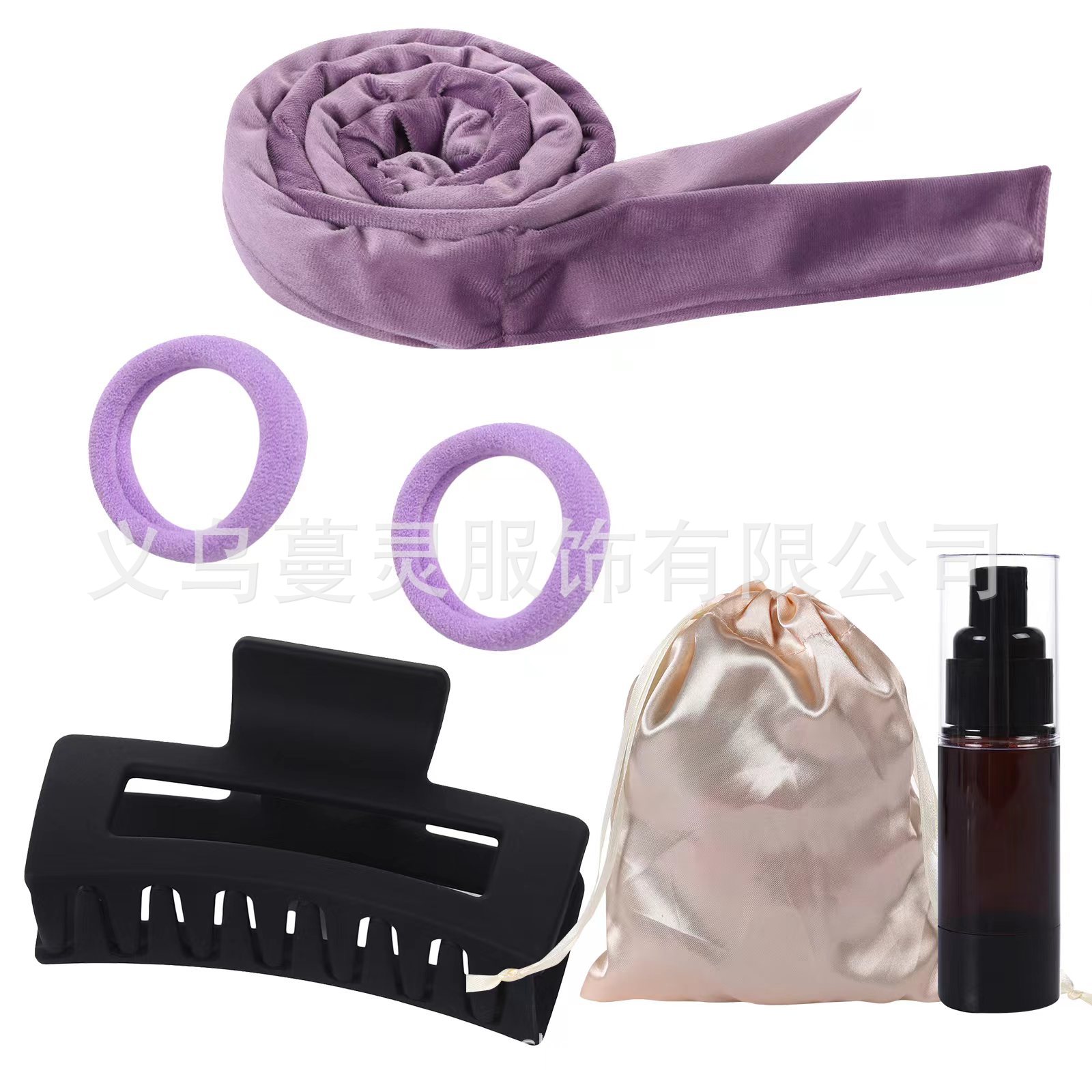 Fabricante Amazon arco rizador de pelo perezoso sueño peluquería onda grande sin calor rizador de pelo diadema