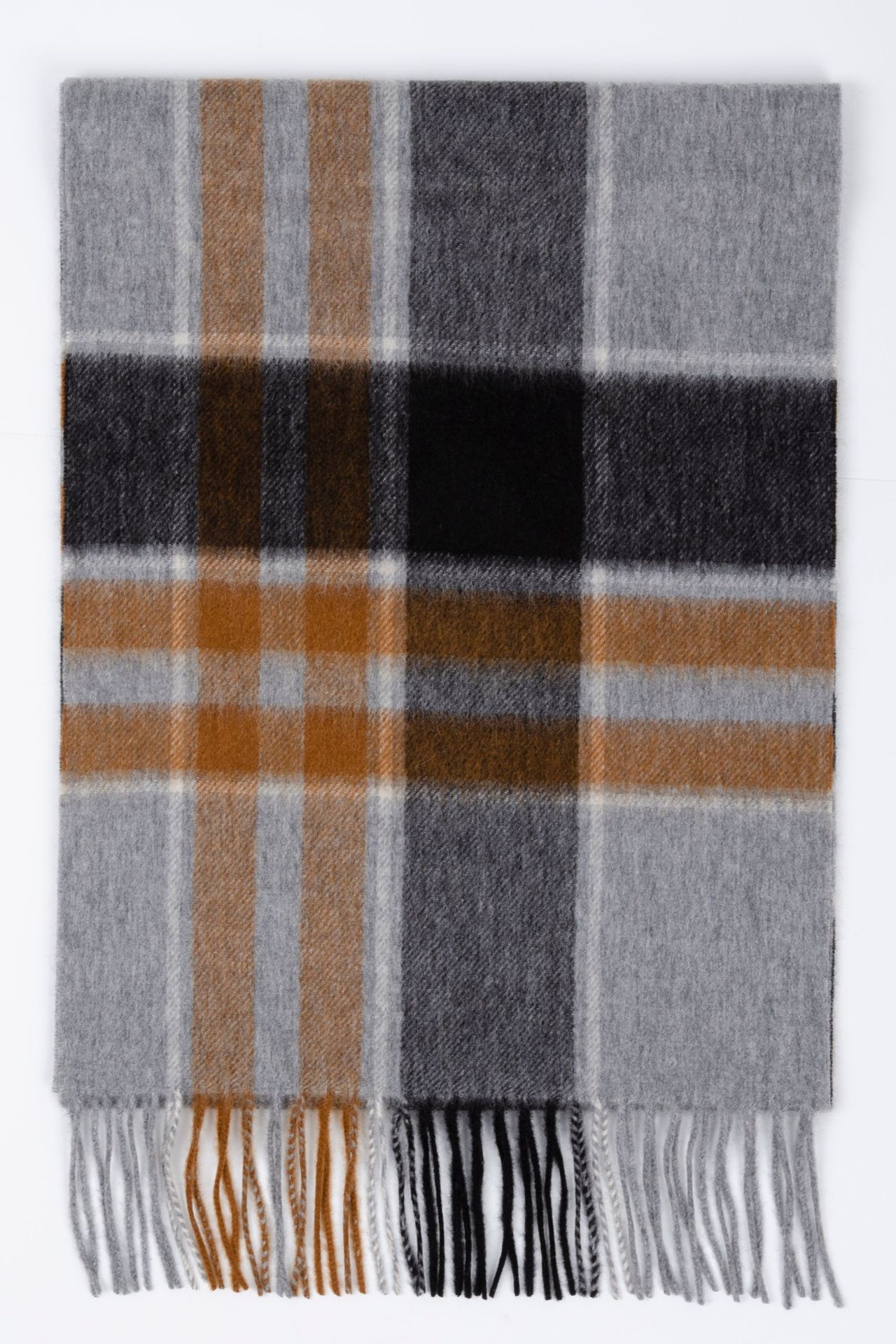 Mongolia interior puro cachemir lana de lana teñida en hilo a cuadros ondas de agua otoño e invierno bufanda para hombres y mujeres