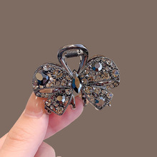 Fermaglio per capelli a forma di rosa con strass per donna_voghion.com