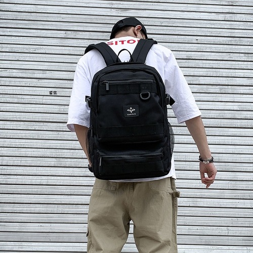  New Backpack Men's Trendy Brand Fashion Trend Personality High School Student School Bag Korean Version Versatile Couple Backpack