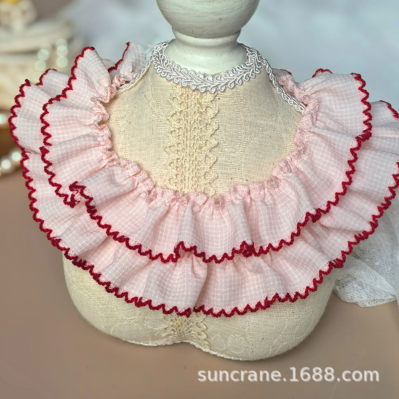 Multicoloured colored bib, doll, table lamp, DIY, children's clothing, pet