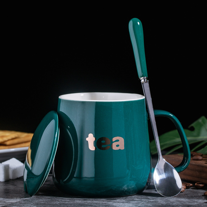 Brillante Ejército Verde + tapa de porcelana + cuchara exclusiva