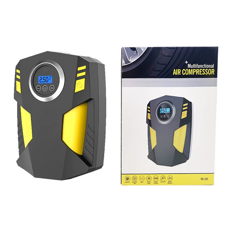 Автомобильный воздушный насос портативный интеллектуальный воздушный насос с цифровым дисплеем небольшой ручной автомобильный воздушный насос инфлятор высокой мощности