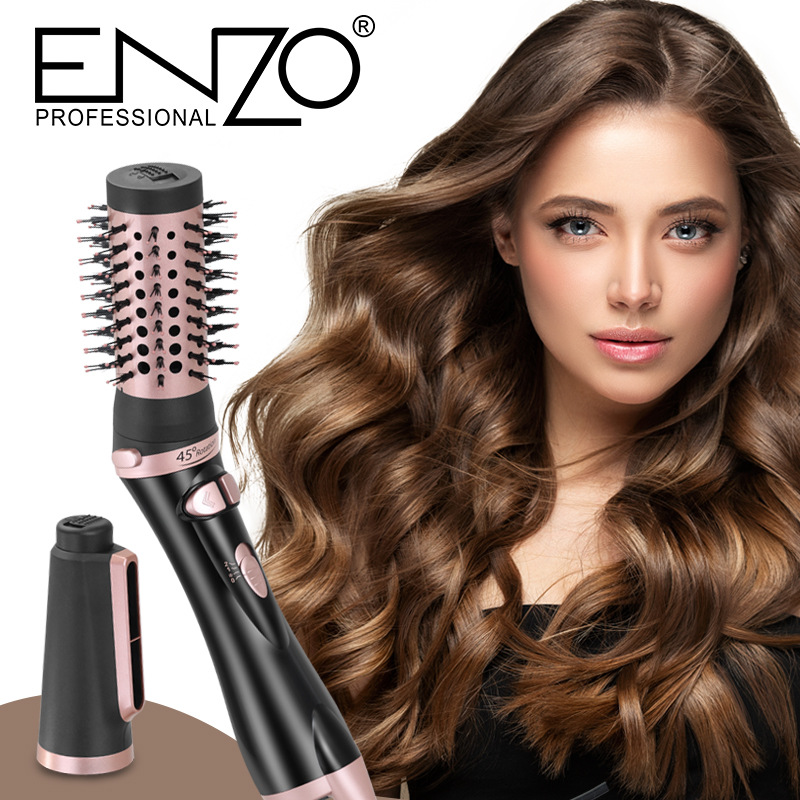 ENZO 엔조 크로스보더 다기능 투인원 45 ° 자동 회전 회전 스트레이트 컬링 아이언 헤어 뷰티 헤어 헤어 드라이어