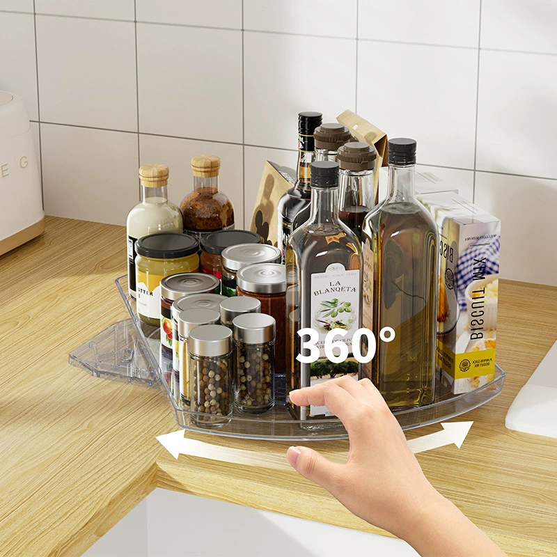 Cross -border household kitchen rotation seasoning rack spice box storage shelf refrigerator beer drink rotation rack