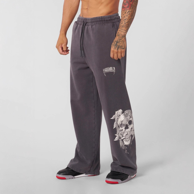 Youngla American Trendy Brand High Street Sweatpants Jogger Gym Sports Fitness Casual Straight Loose Long Pants