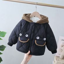 男童加绒棉服外套秋冬季2025新款儿童冬装男宝宝棉衣小男孩厚棉袄