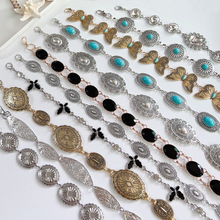 新款欧美复古金属腰链女式腰间链条时尚配饰蝴蝶链子百搭腰带饰品