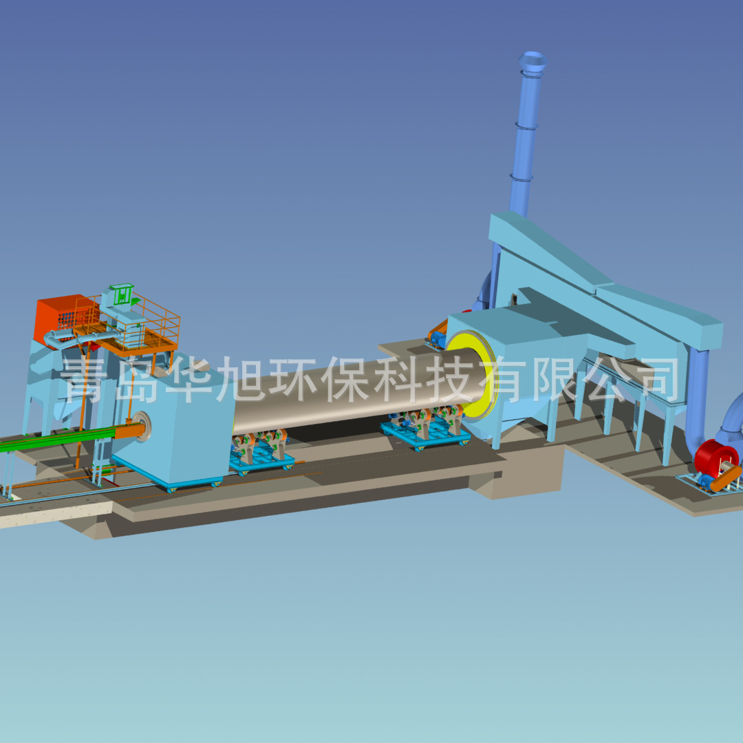 厂家直供风电塔筒内壁抛丸机 塔筒内壁喷丸设备