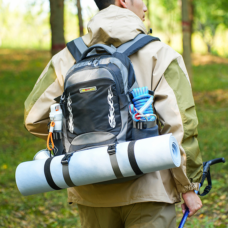 Cross-Border Outdoor Mountaineering Bag Lightweight Travel Backpack Large Capacity Multi-Functional Leisure Outdoor Sports Backpack for Men