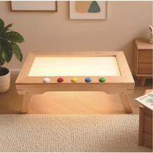 木质光影桌发光板幼儿园科学去探索了LED光桌光影板榉木创意新款