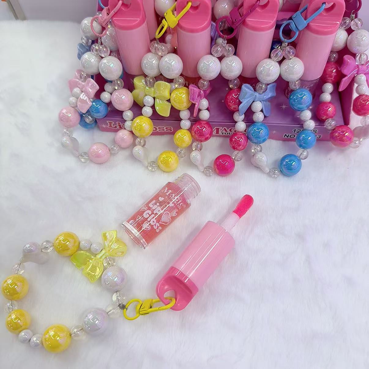 Color caramelo acrílico colgante llavero cadena de teléfono móvil bolso colgante DIY
