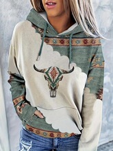 R 15536 Bohemian Print Hoodie ��������ӡ��ñ�� �羳��Ӧ