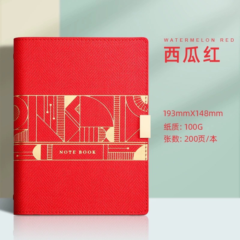 A6 rojo-estampado en caliente