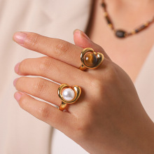 �羳ŷ�����������Ů��ָ18k���Ѹֲ���ɫ����ins��С��ָ��ring